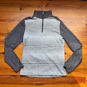 lululemon athletica Gray and White Striped Jacket